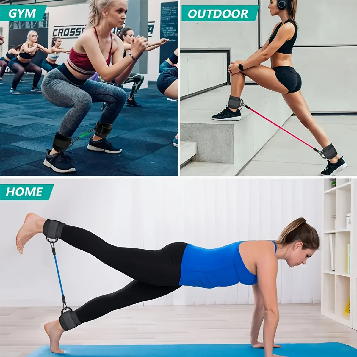 5pcs Ankle Resistance Bands