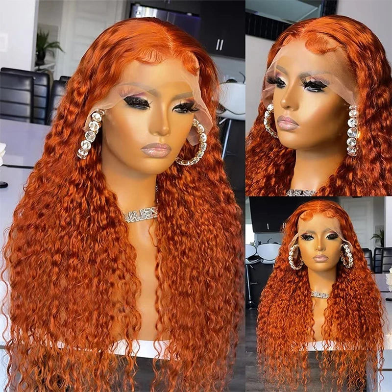 Ginger Orange Colored Water Wave
