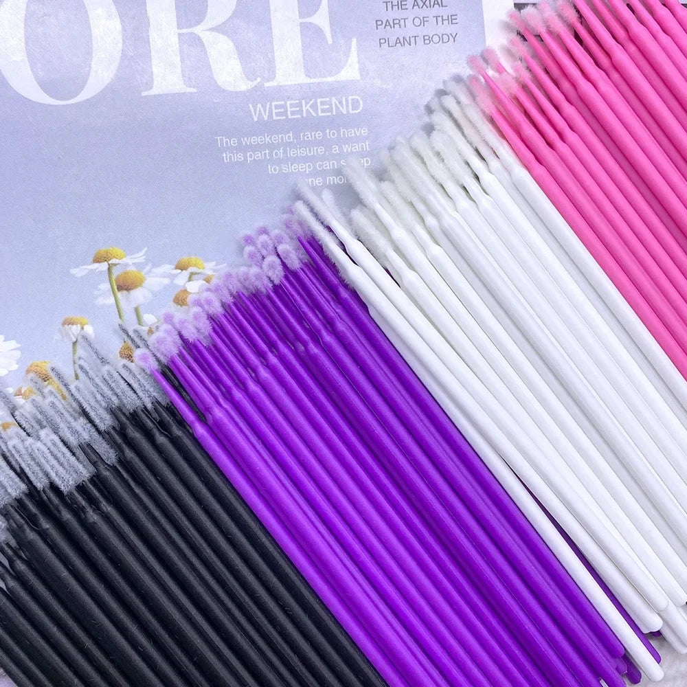 100/500pcs Eyelash Cleaning Brush