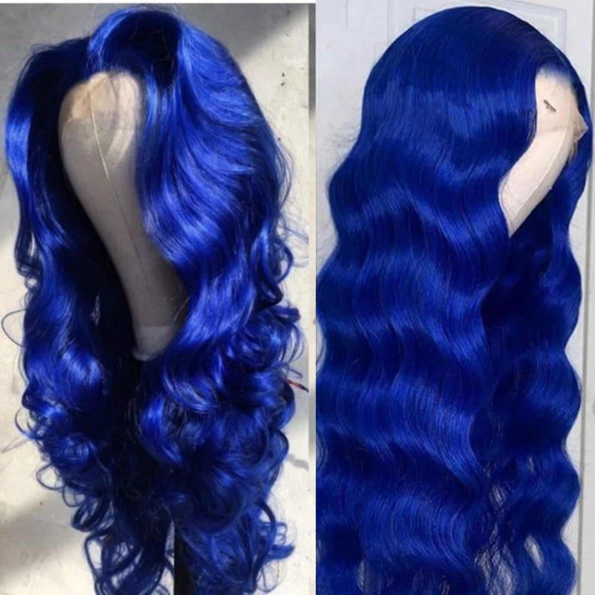 Navy Blue  Body Wave 13x4 Human Hair Frontal