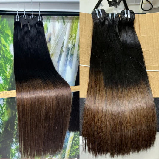 Bundles Human Hair Honey Color Bone Straight