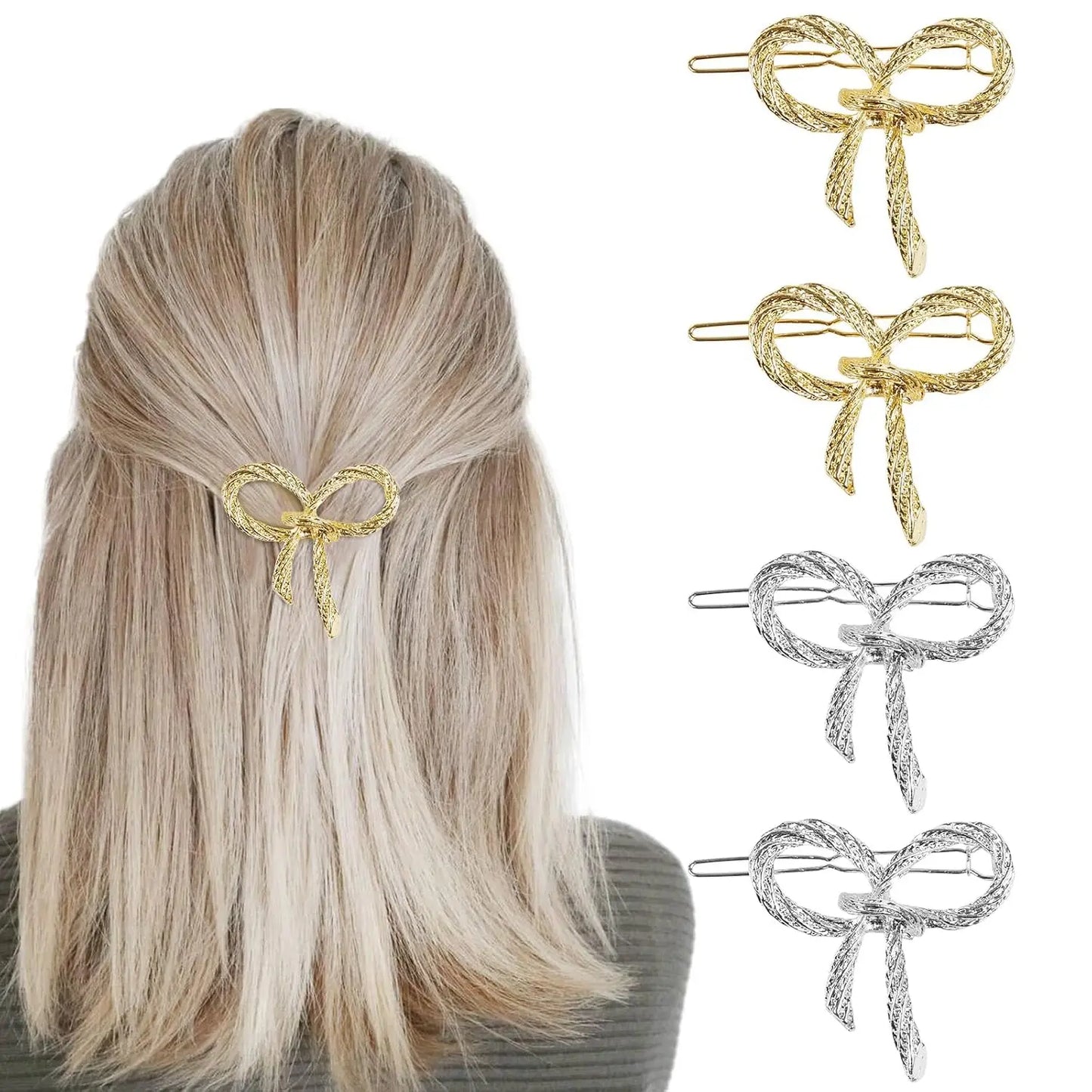 4Pcs Metal Hairpins