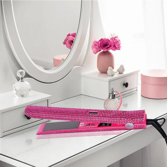 Flat Iron 1 inch Rhinestone