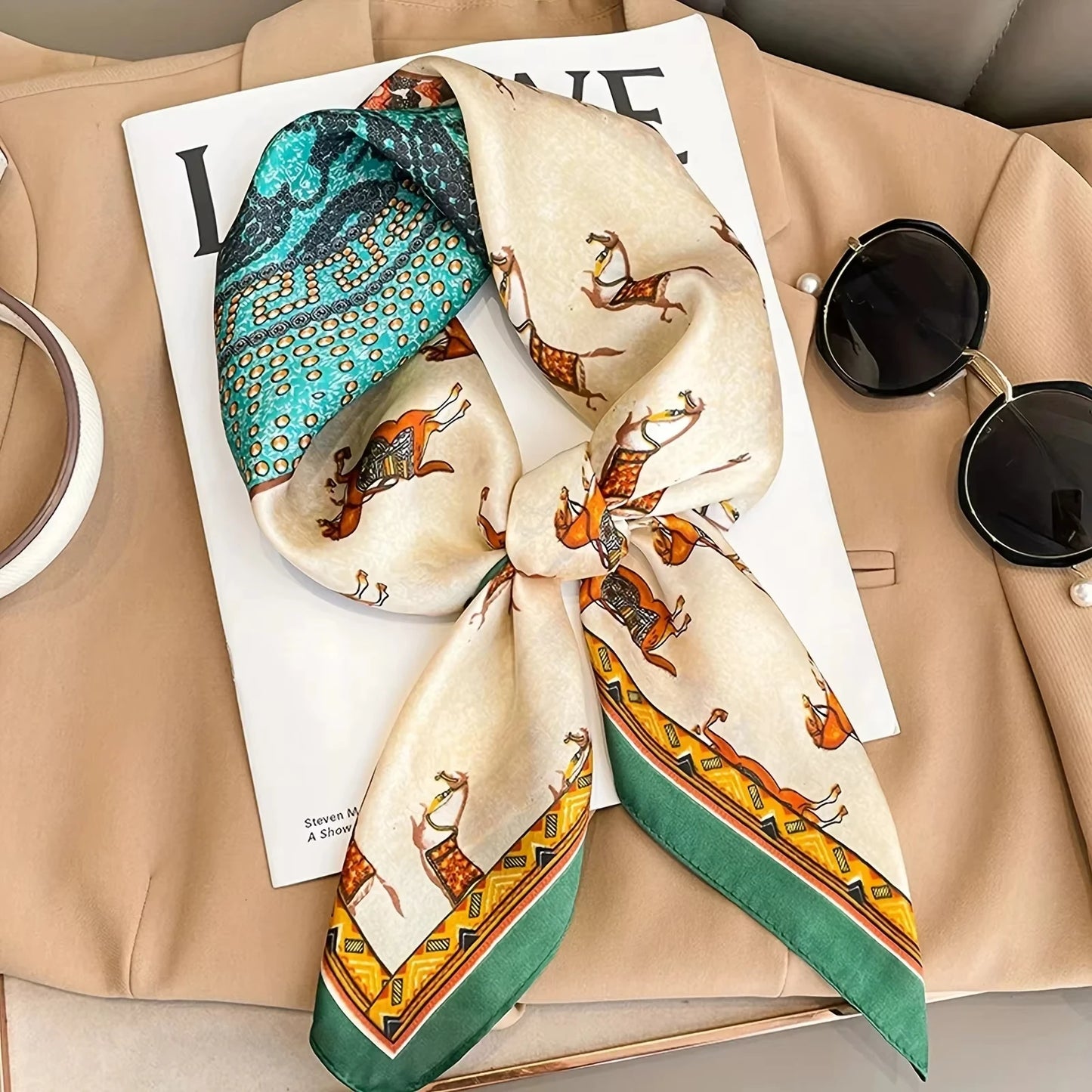 Luxury Silk Shawl Square Scarf