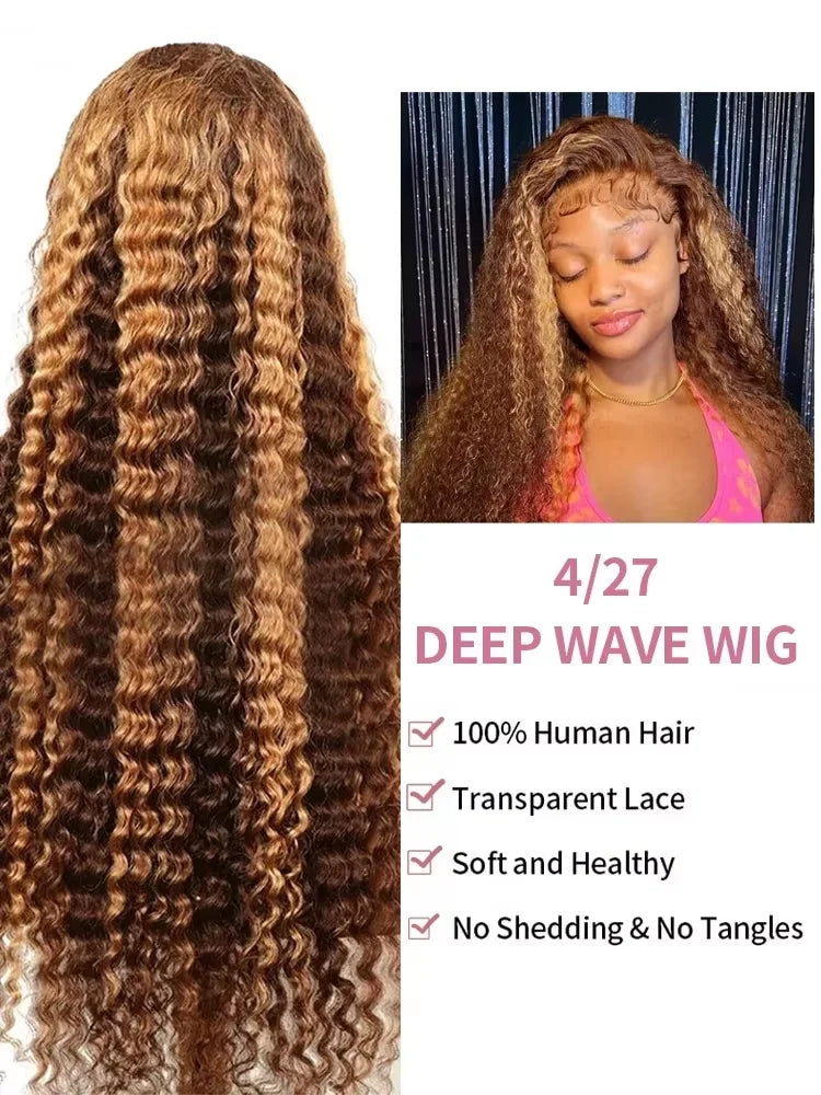 Highlight Ombre Deep Wave Human Hair