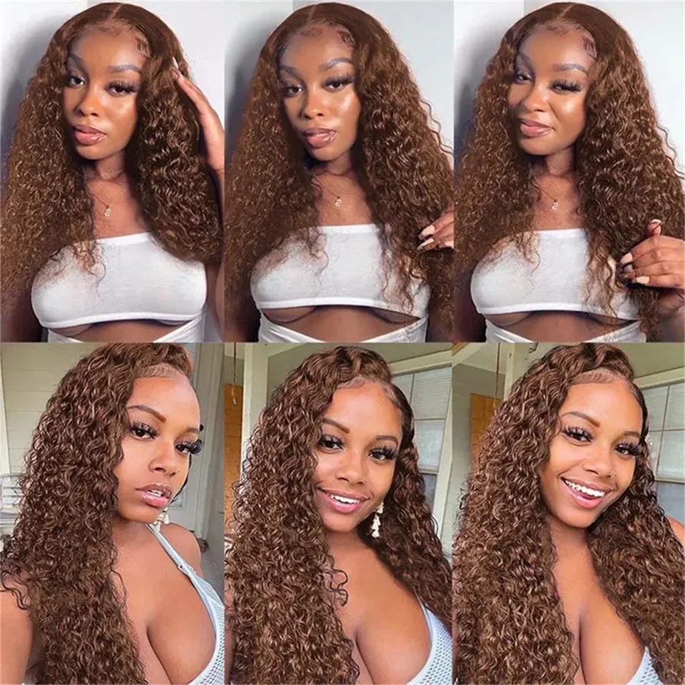 Chocolate Brown Kinky Curly Human Hair Bundles