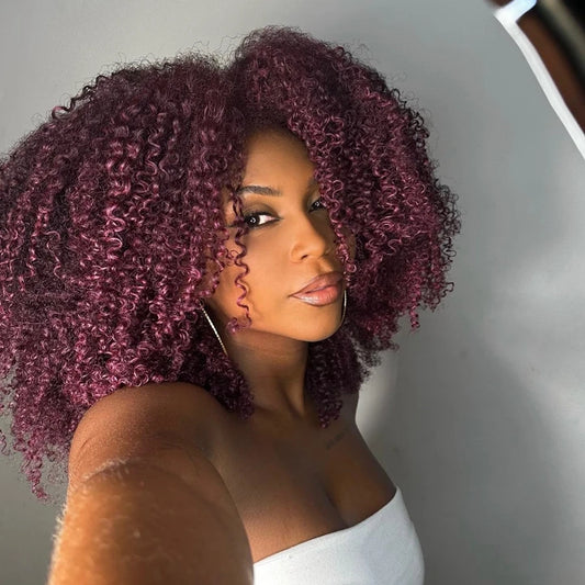 Short Afro Kinky Curly Bob