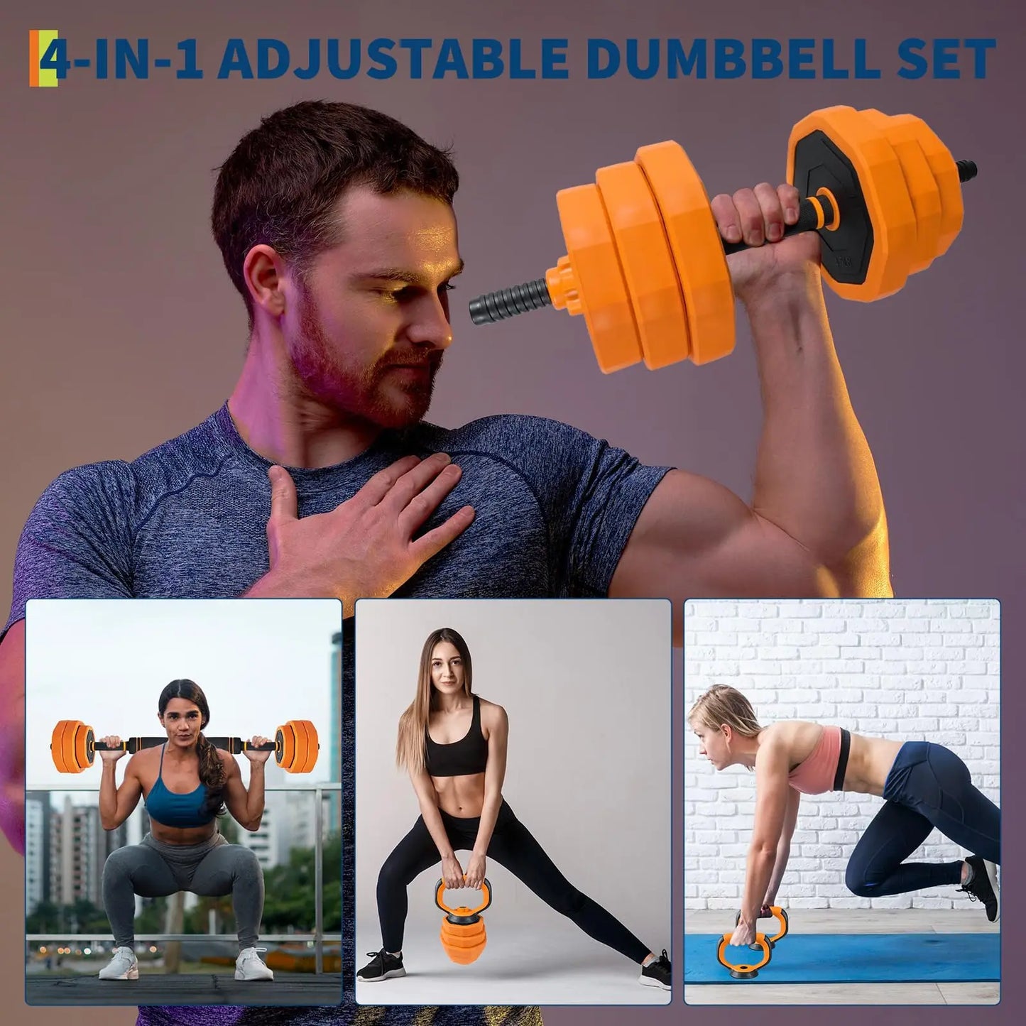 Adjustable Dumbbells, 44/66/88lbs