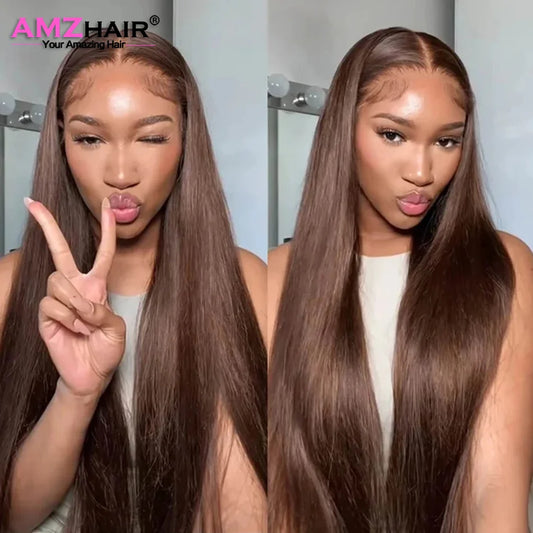 Chocolate Brown Bone Straight