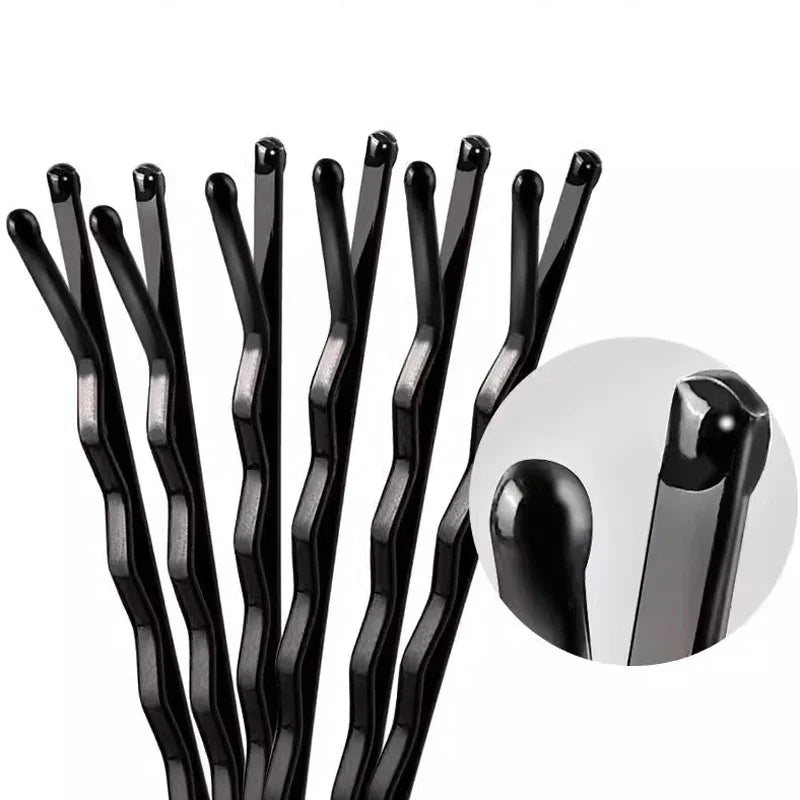 Black Straight Line Hair Clip