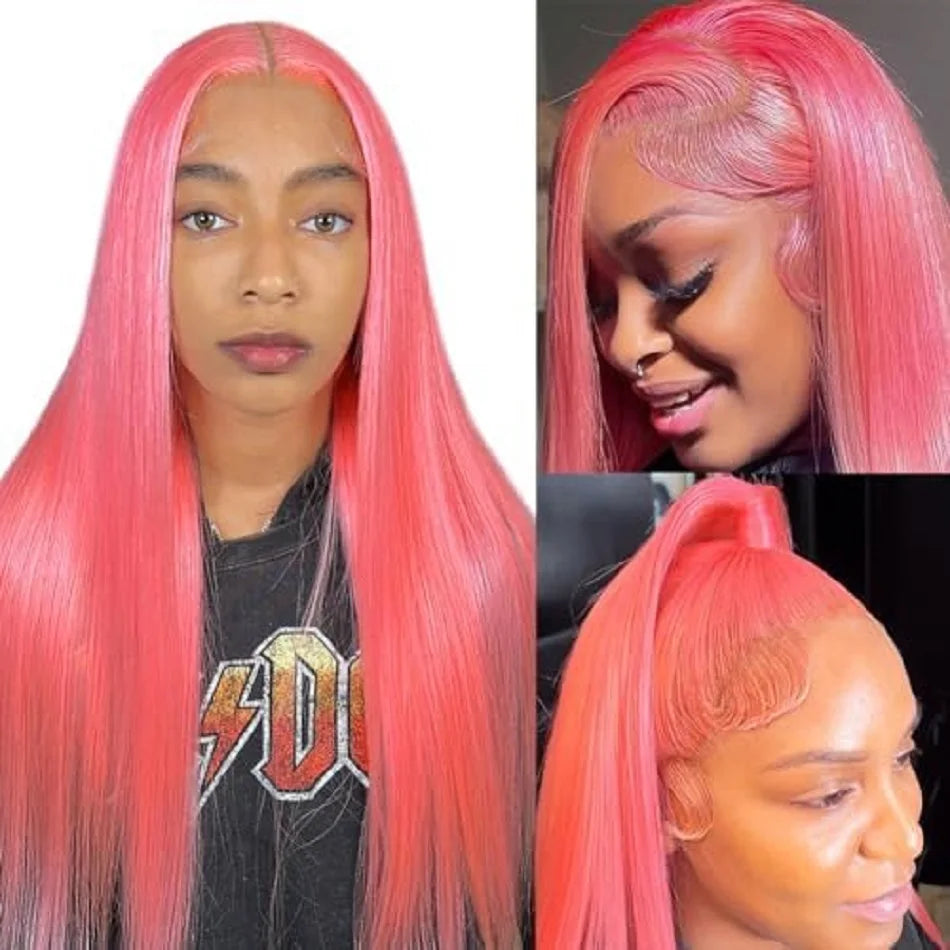 Pink Colored Bone Straight