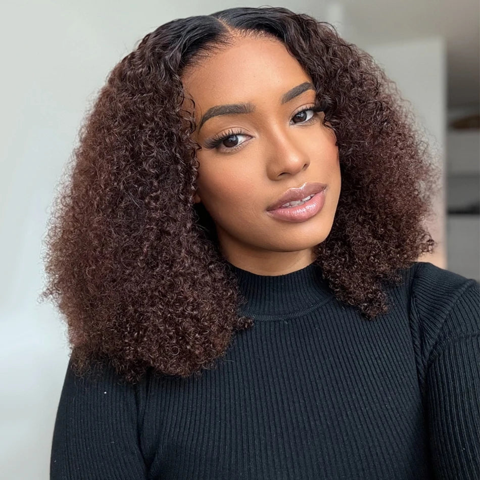 Short Curly Ombre Highlights
