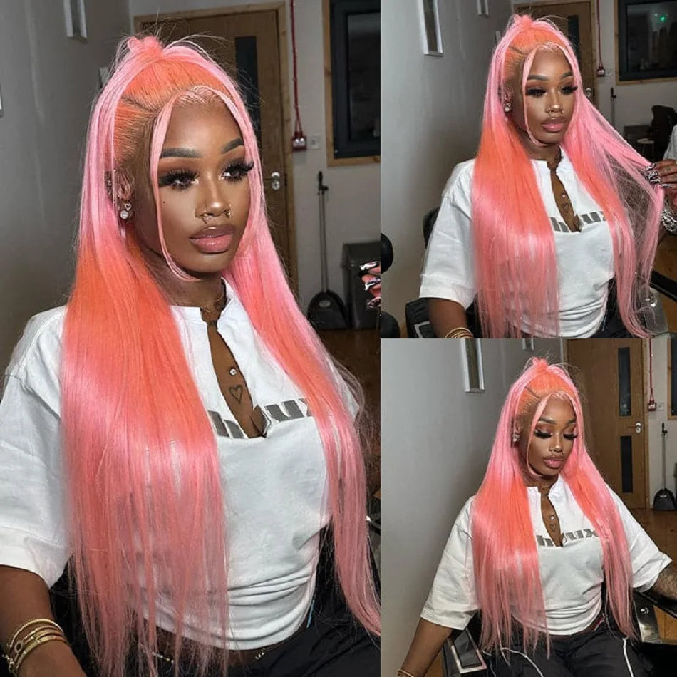 Pink Colored Bone Straight