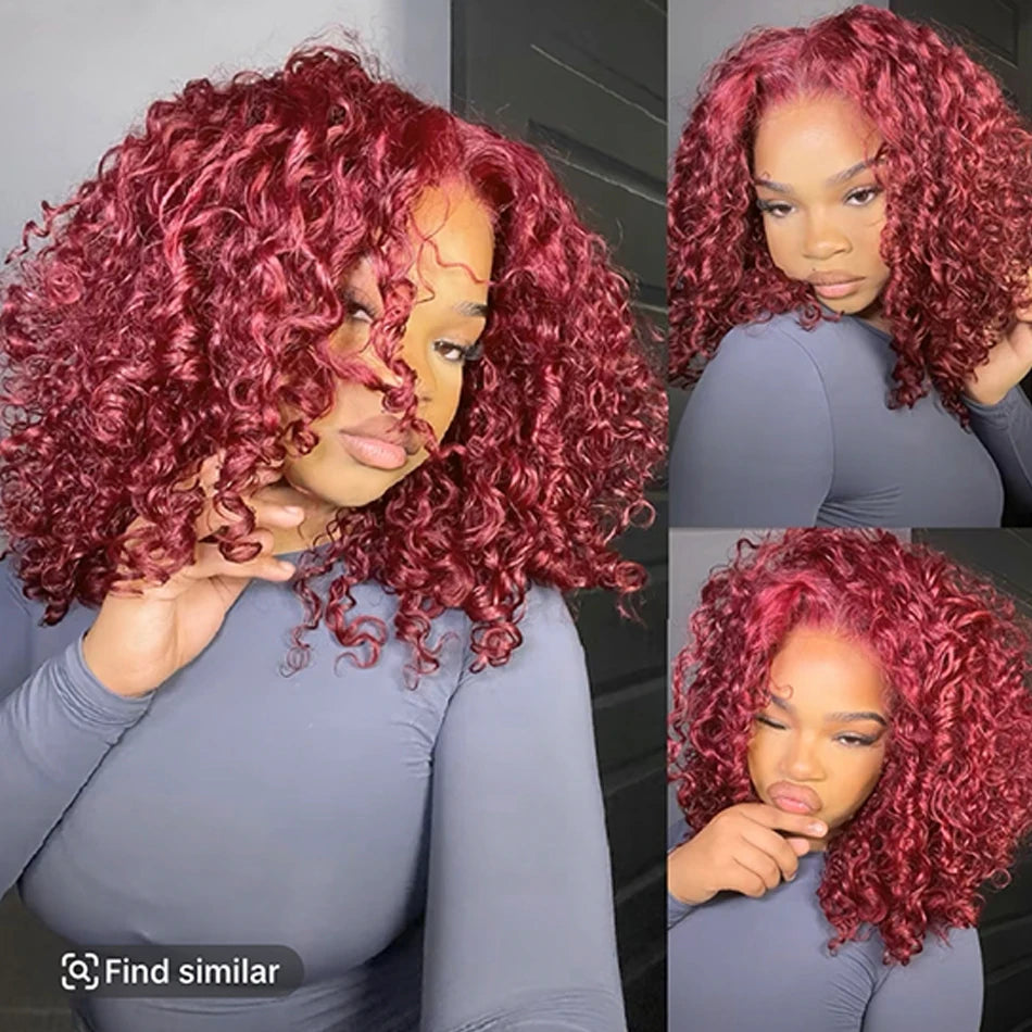Short Curly Ombre Highlights