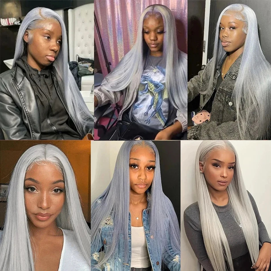 Silver Grey Bone Straight