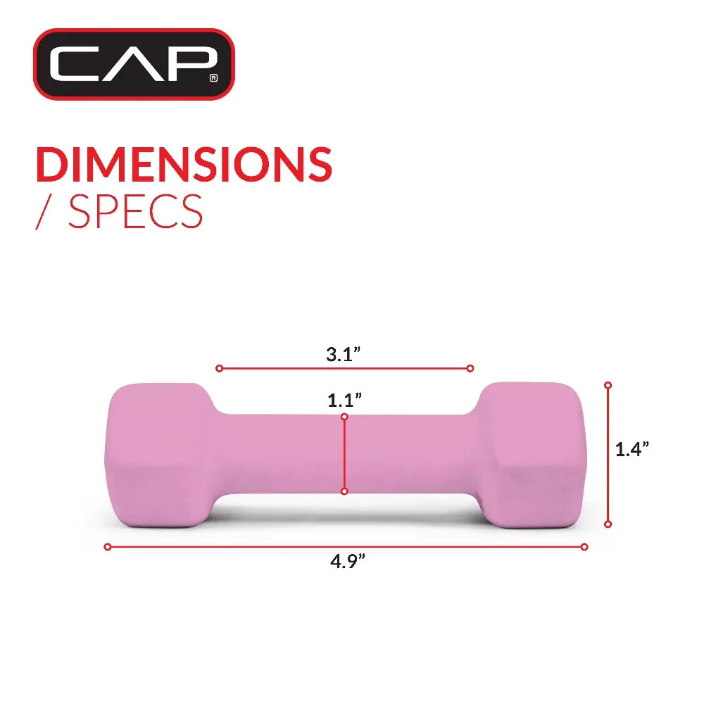 Pink 1lb Neoprene Dumbbell