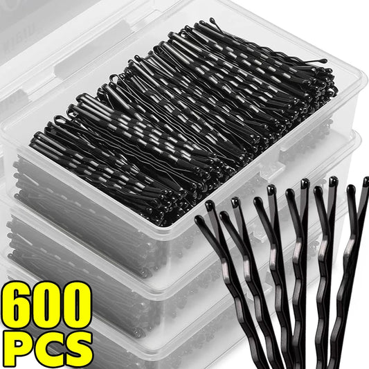 Black Straight Line Hair Clip