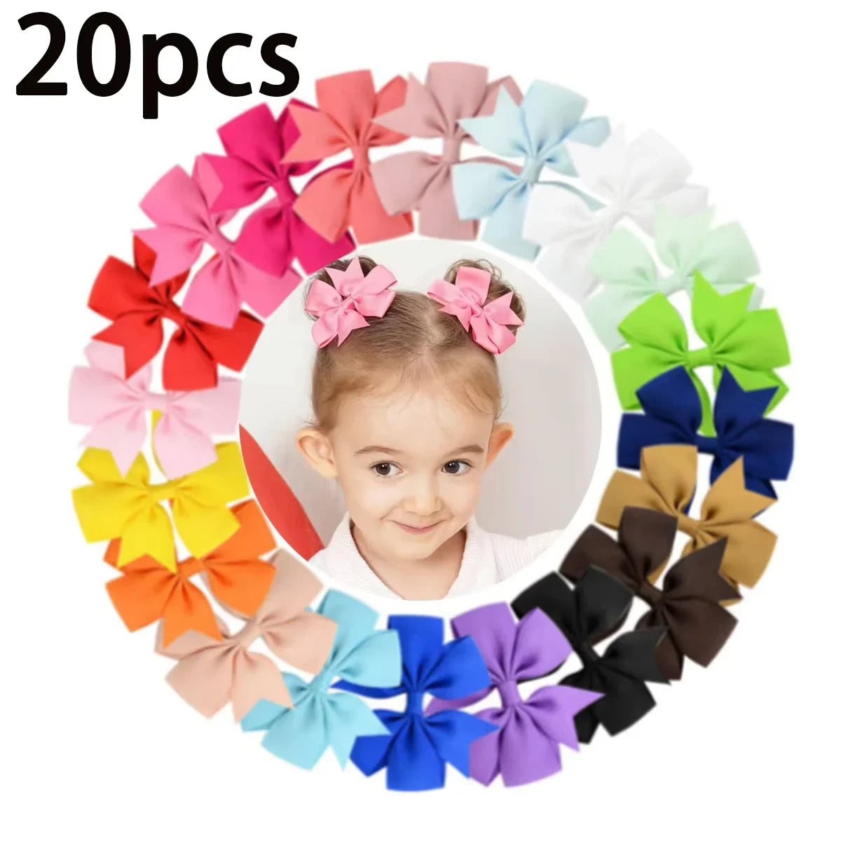 Bow Hair Clip Set