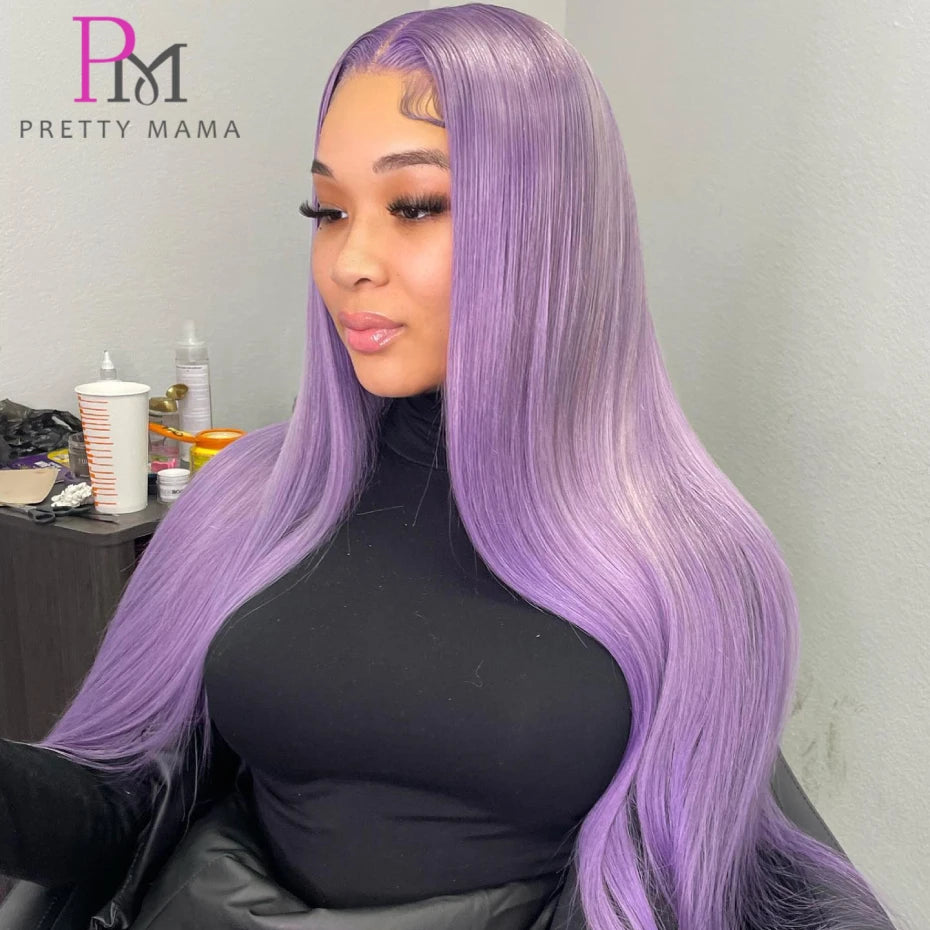 Purple Lace Fronts Wigs Human Hair