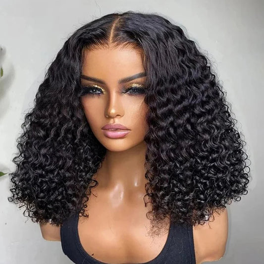 Water Wave Bob Wigs Human Hair m