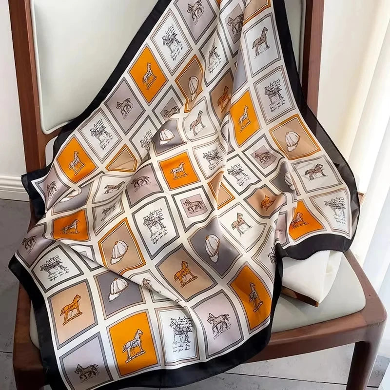 Luxury Silk Shawl Square Scarf