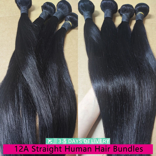 Straight Human Hair Bundles
