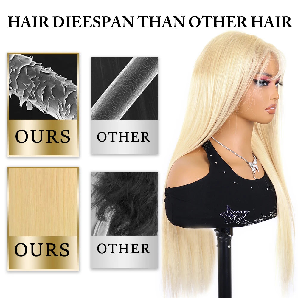 HD Transparent Honey Blonde Wig