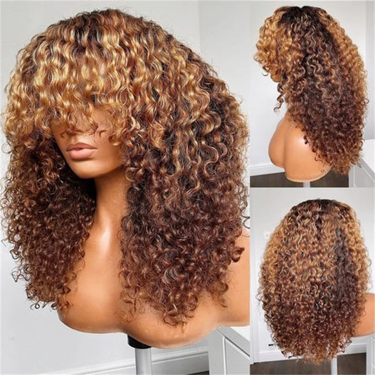 Soft Ombre Blond 26 Inch Kinky Curly
