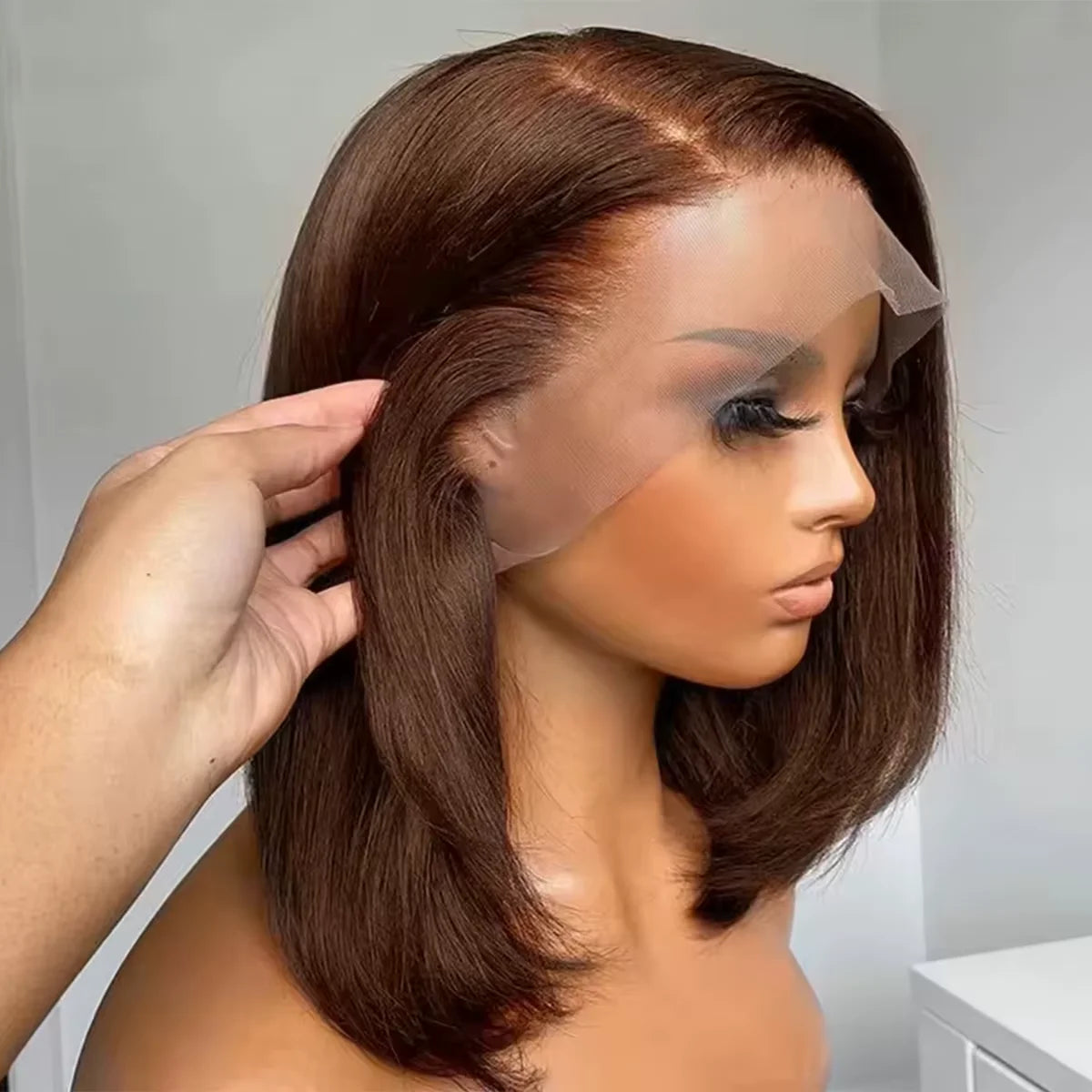 Chocolate Brown Straight Short