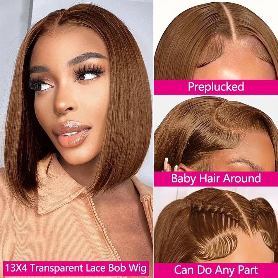 Chocolate Brown Straight Short