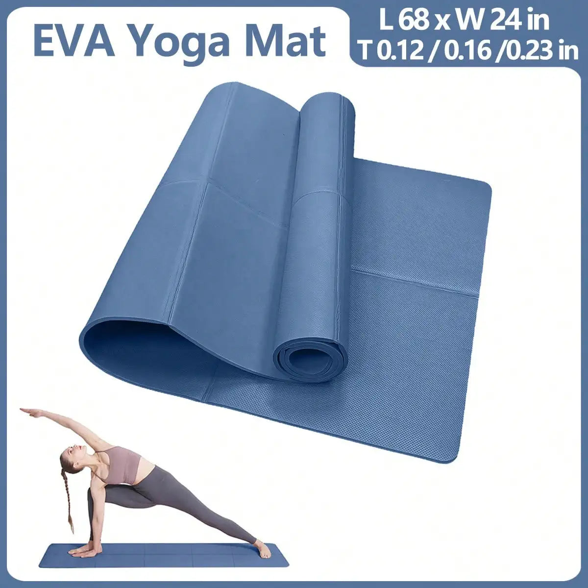 Yoga Mat Pilates Fitness Mat 3/4/6mm