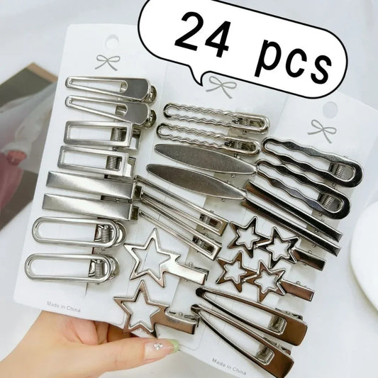 Silver Metal Hairpins