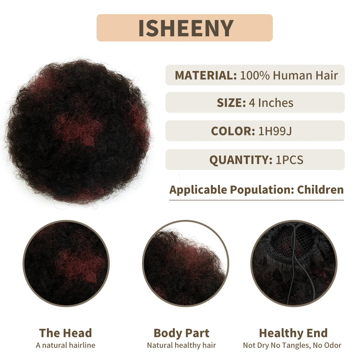 Ponytail Kinky Curly Afro Puff Drawstring