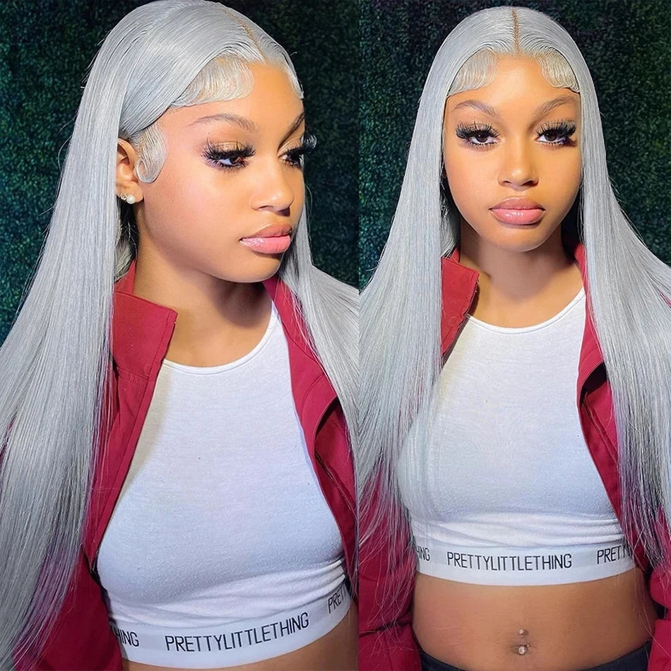 Silver Grey Bone Straight