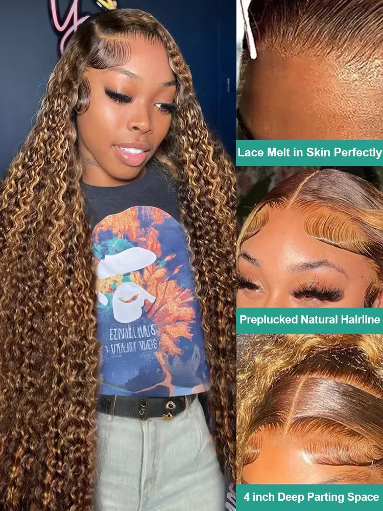 Highlight Ombre Deep Wave Human Hair