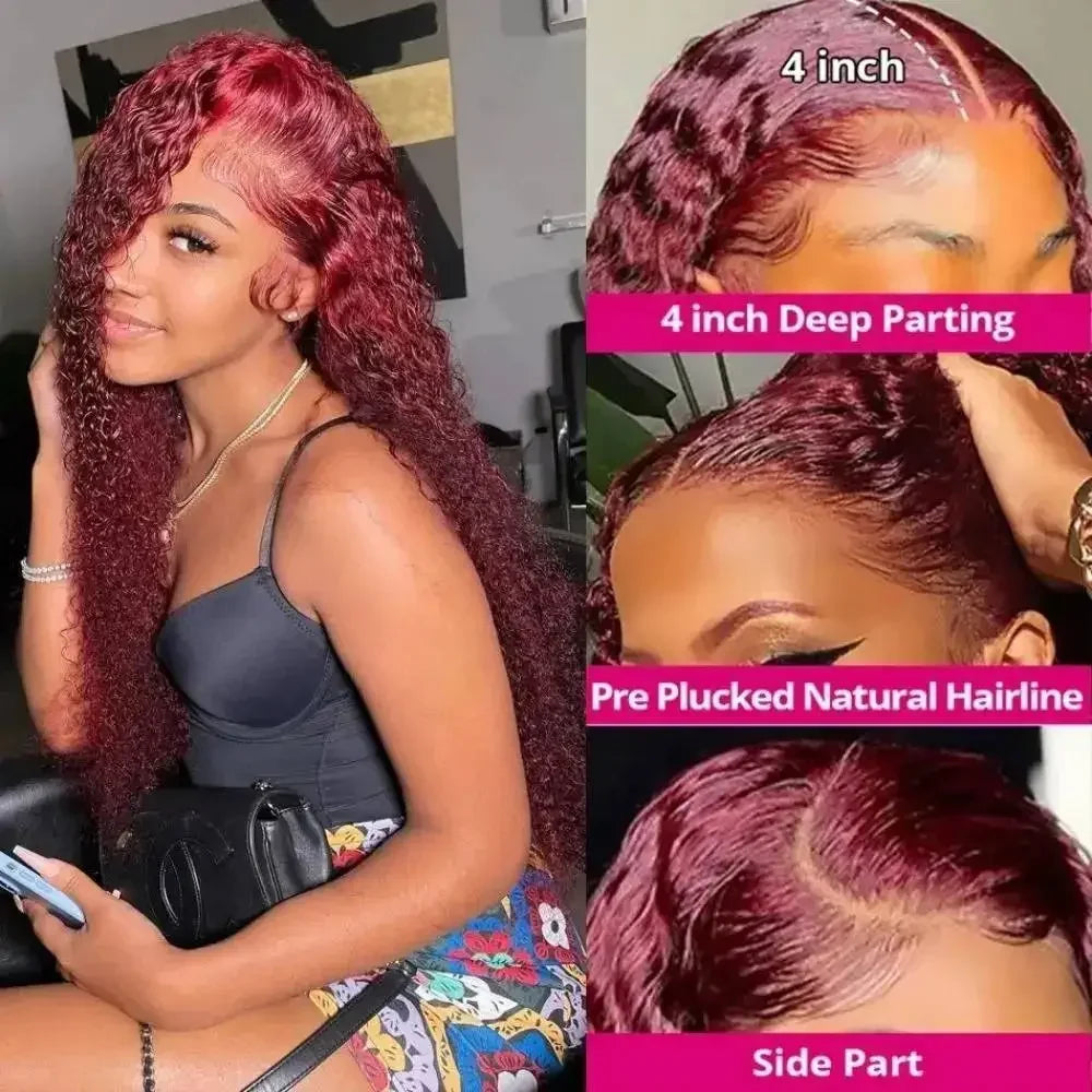 Burgundy Wig