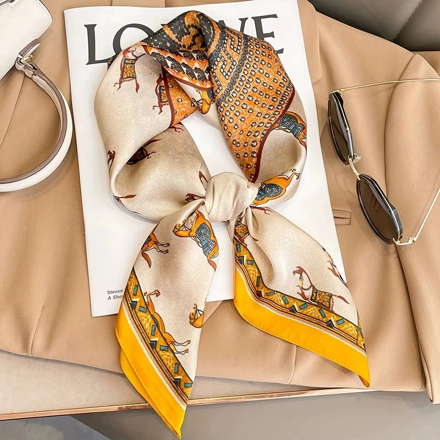 Luxury Silk Shawl Square Scarf