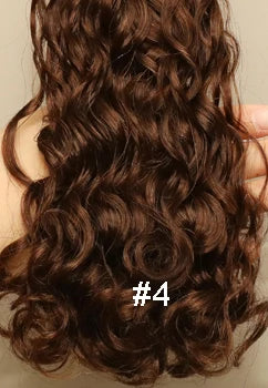 Human braiding Hair wet and wavy