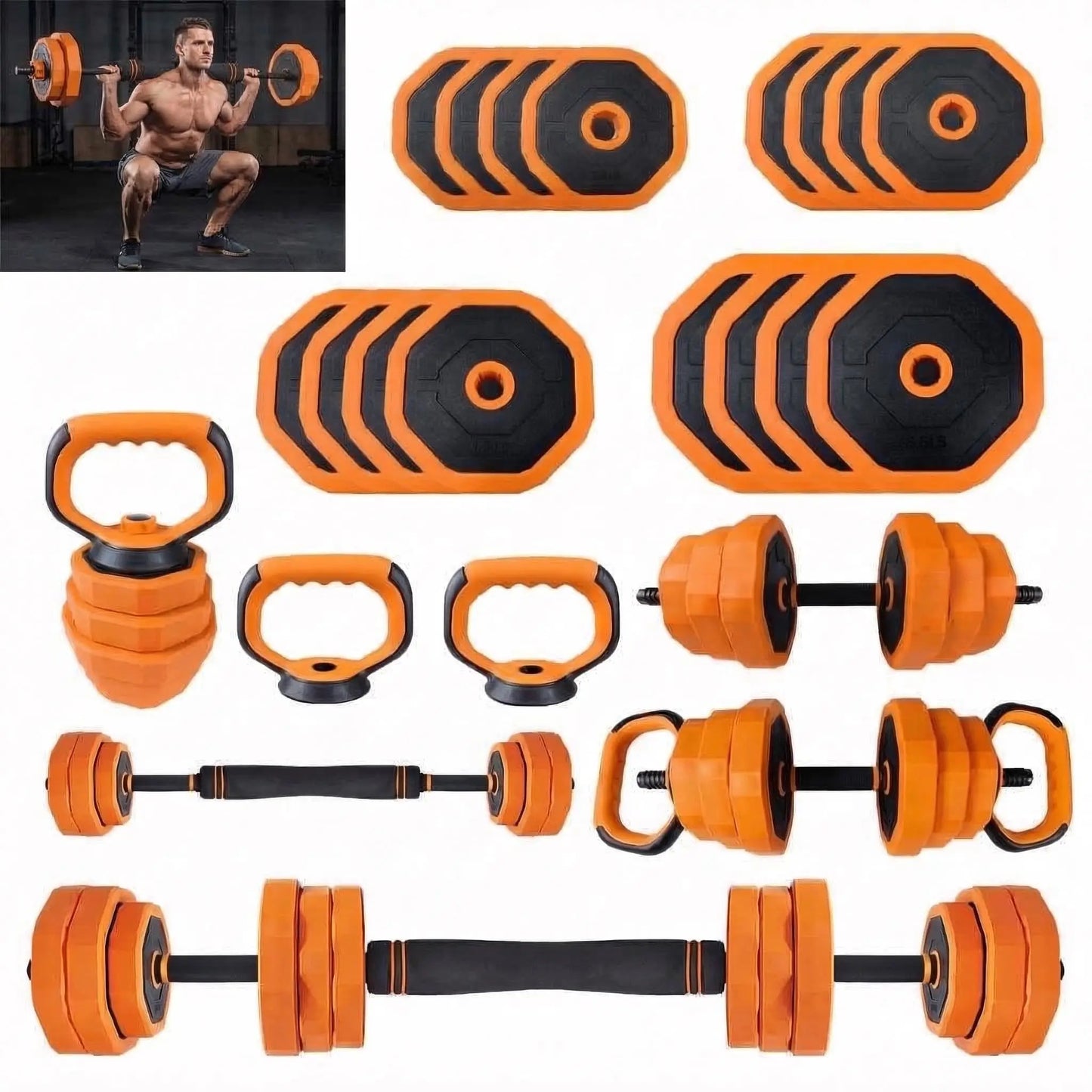 Adjustable Dumbbells, 44/66/88lbs