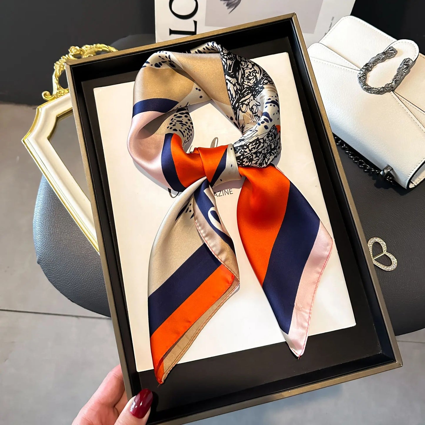 Luxury Silk Shawl Square Scarf