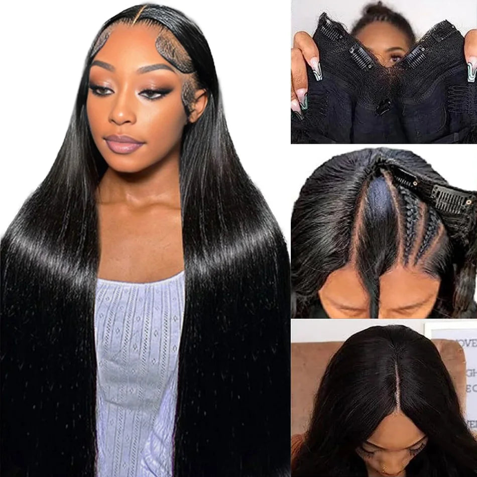 V Part Wigs Human Hair