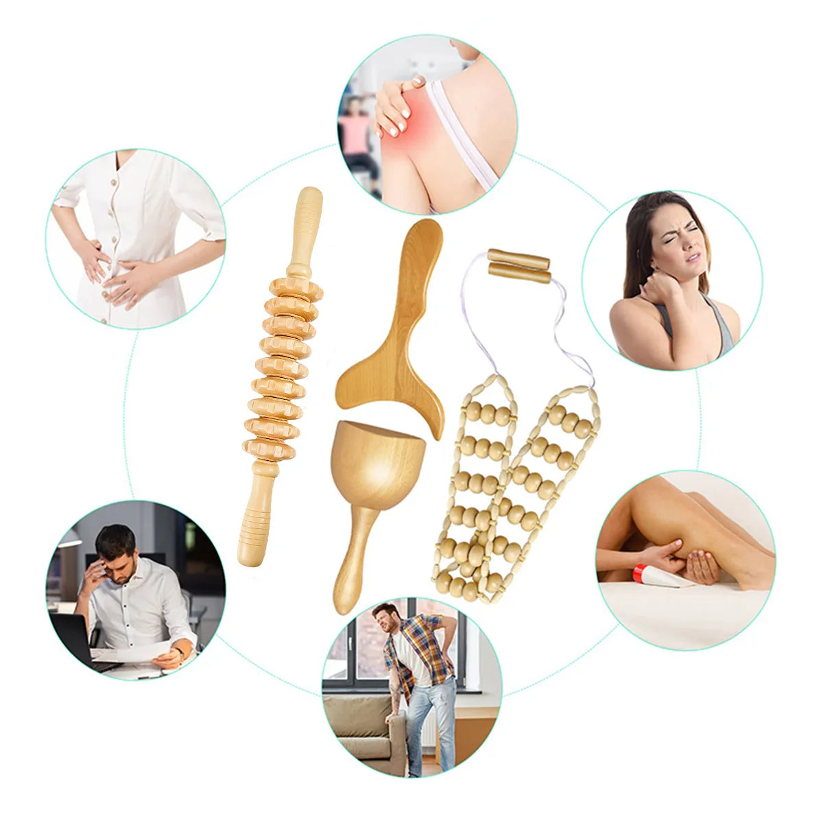 Wooden Massage Tool Sets