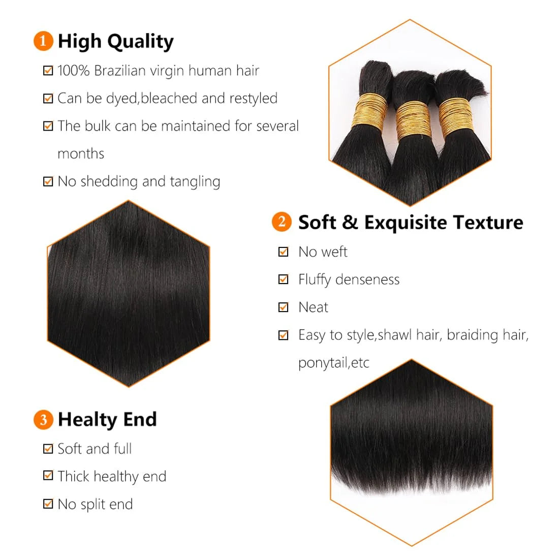 Straight Human Hair bundles