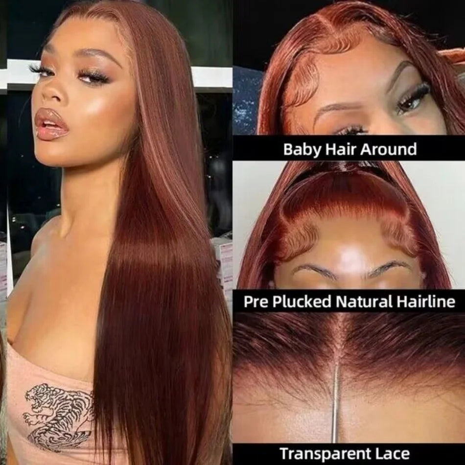 Reddish Brown HD 13x6 Lace Frontal Wigs