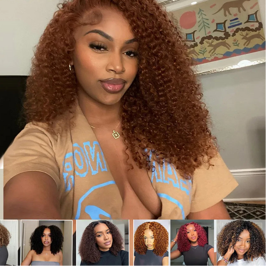 Short Curly Ombre Highlights