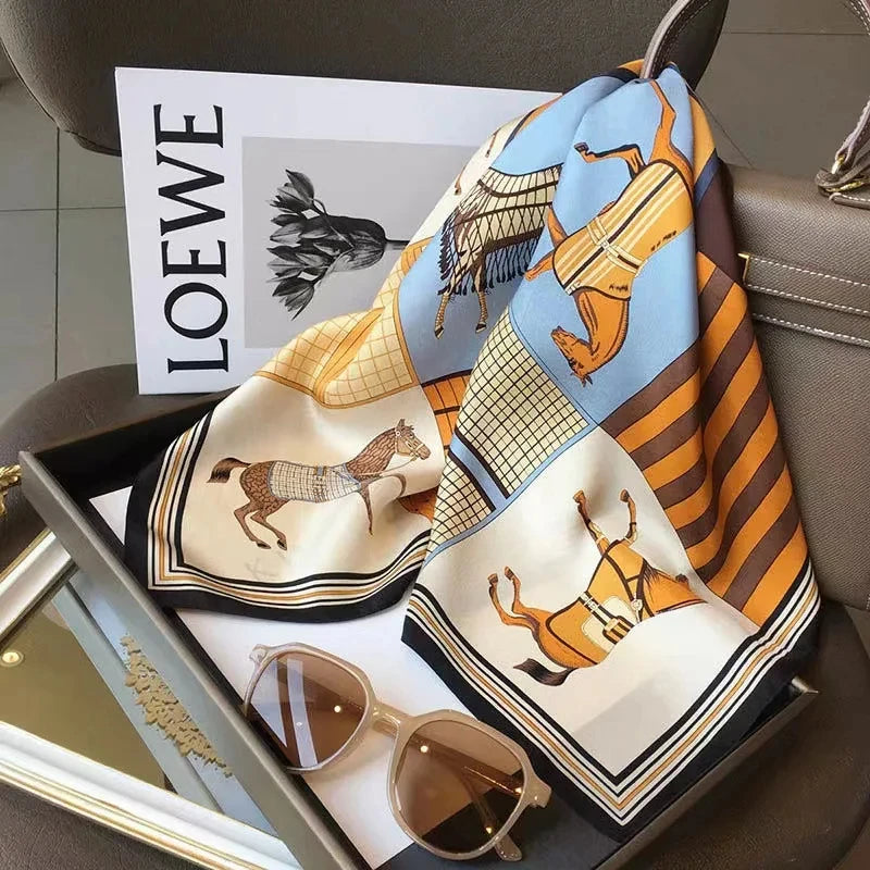 Luxury Silk Shawl Square Scarf