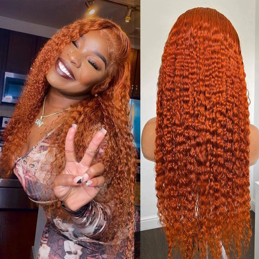 Ginger Orange Colored Water Wave