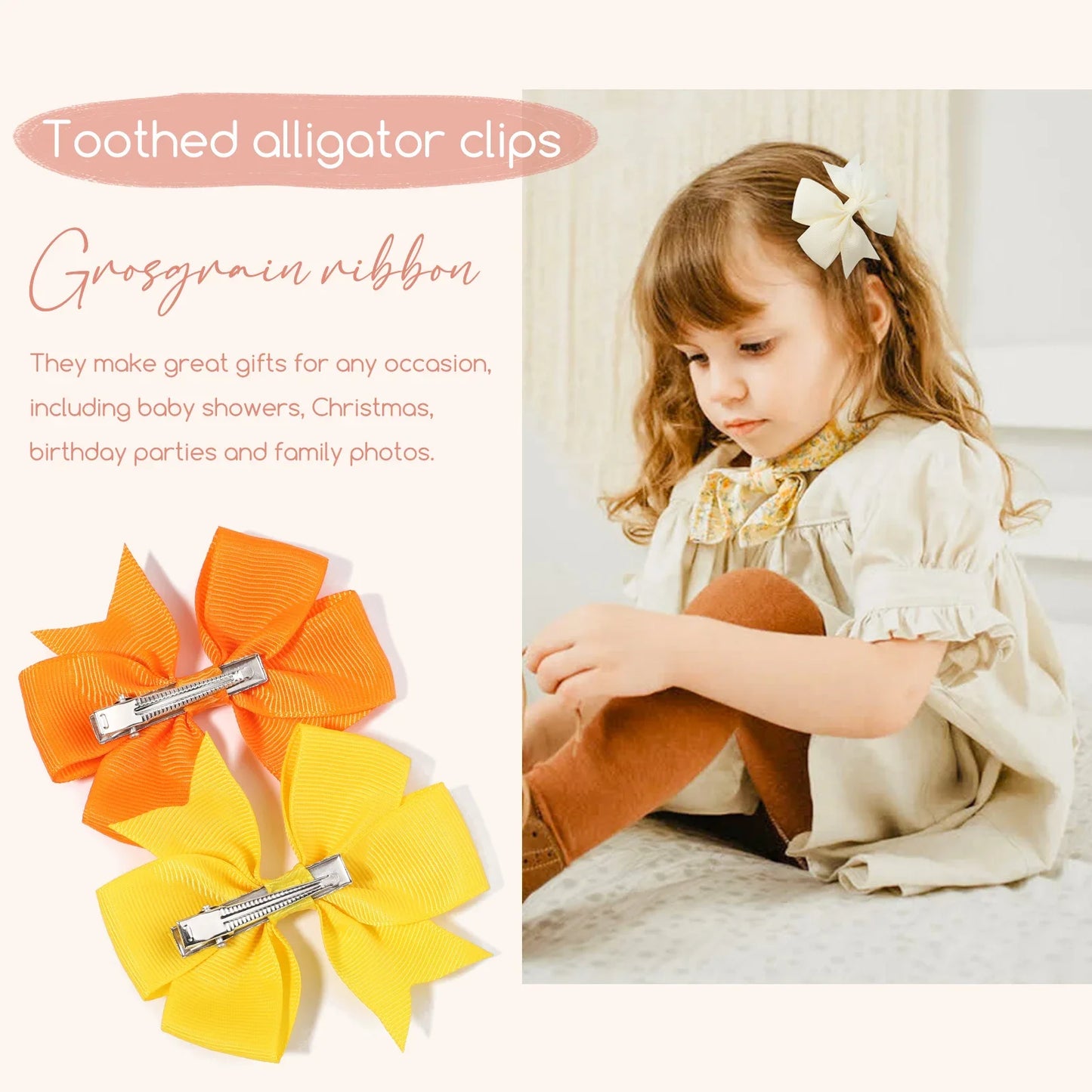 Bow Hair Clip Set