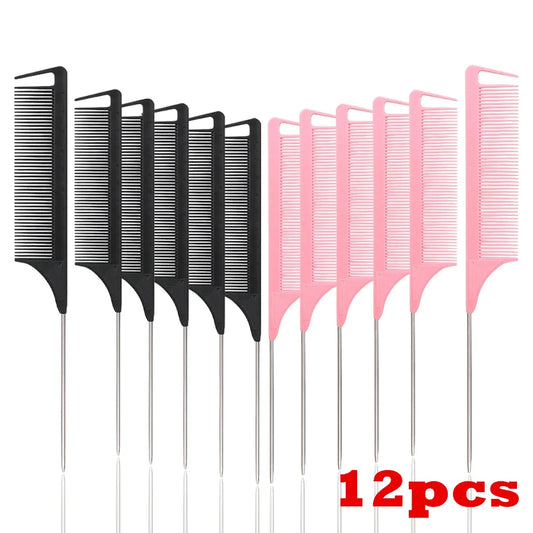 12pcs Pointed Tail Comb