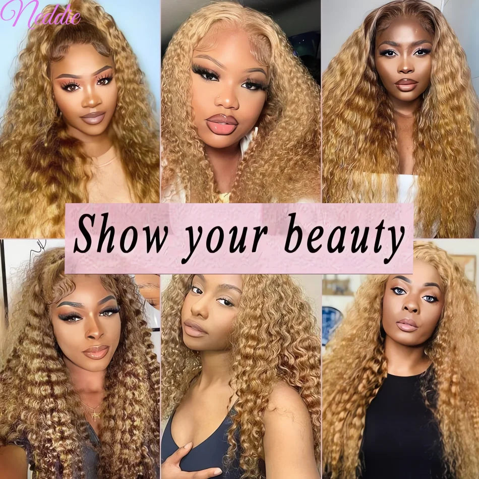 Honey Blonde Human Hair Colored Wig